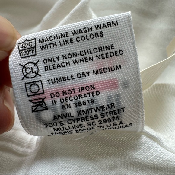 NWT Vintage Anvil 90’s White Wolf Pack Sansegal T-Shirt Top Size XL - Picture 9 of 9